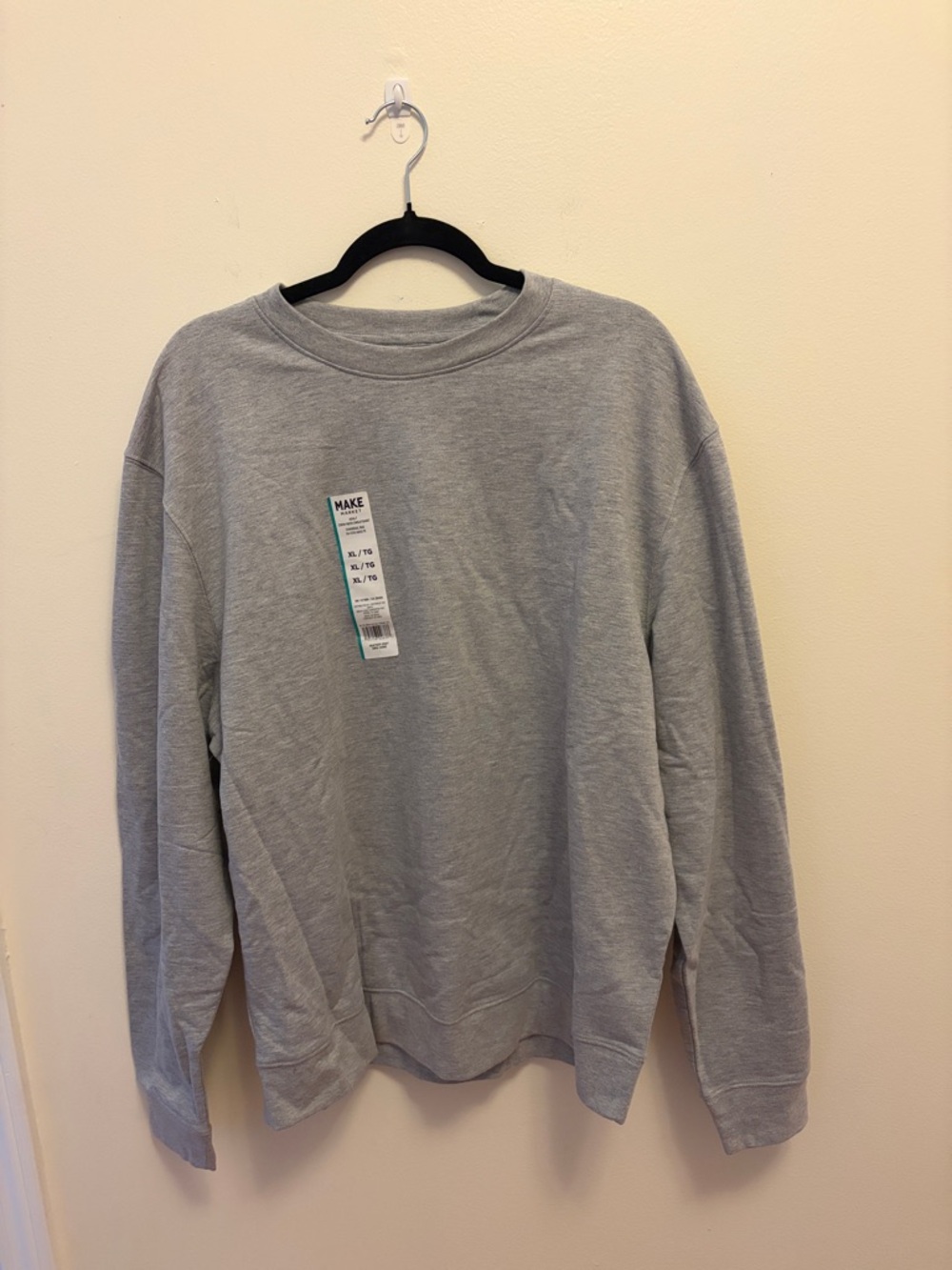 Men's Lightweight Crewneck Sweatshirt in Gray